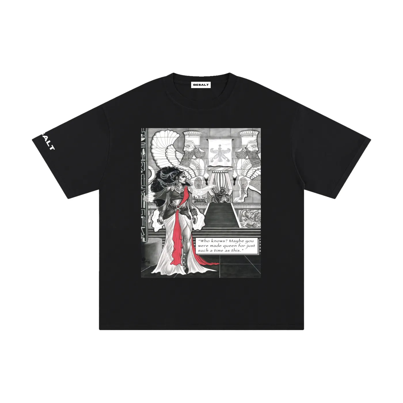 "Queen Esther" T-Shirt | Pure Cotton | Black