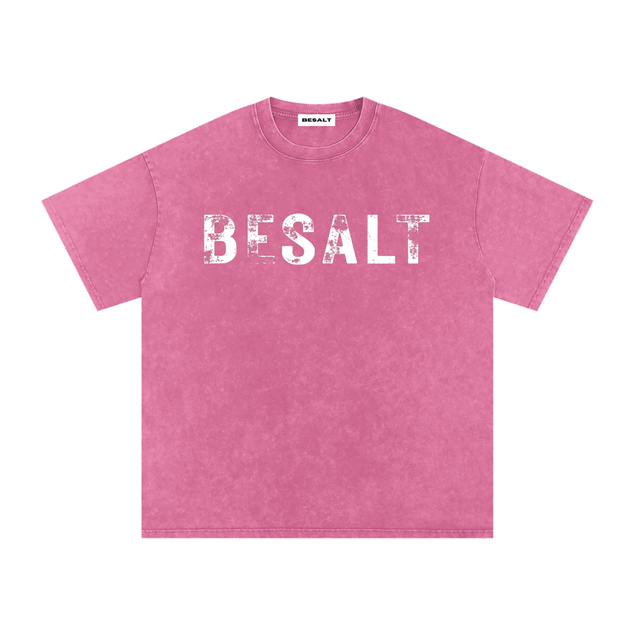 PAID IN FULL | BLACK & PINK | Snow Washed Oversized Cotton T-Shirt