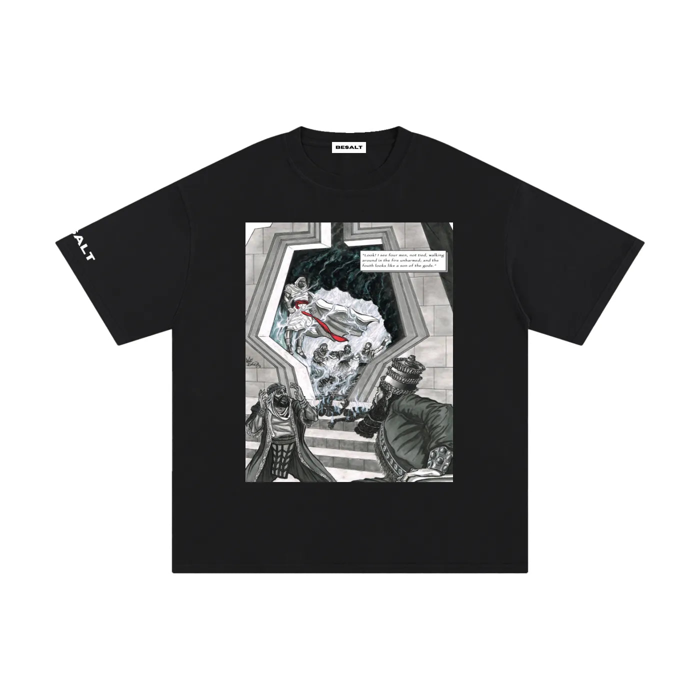 "The Fiery Furnace" T-Shirt | Pure Cotton | Black