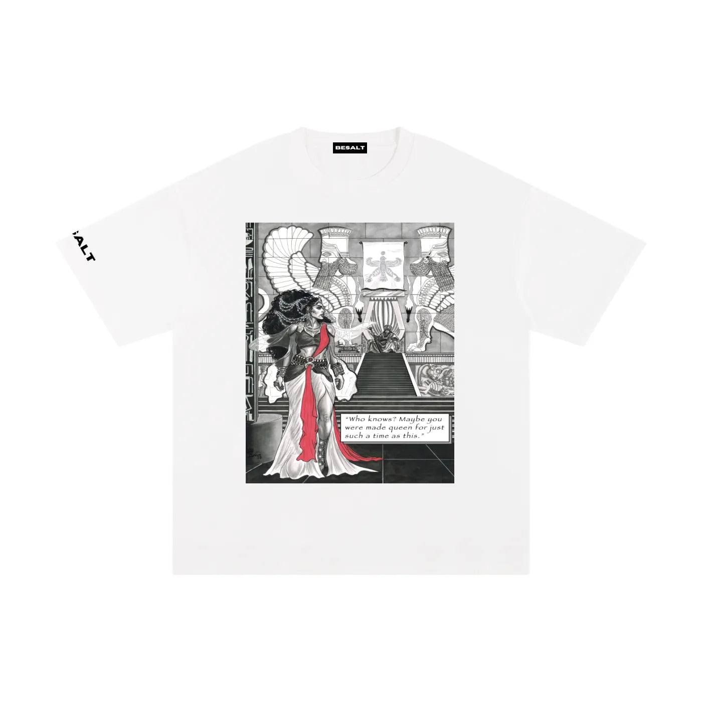 "Queen Esther" T-Shirt | Pure Cotton | White